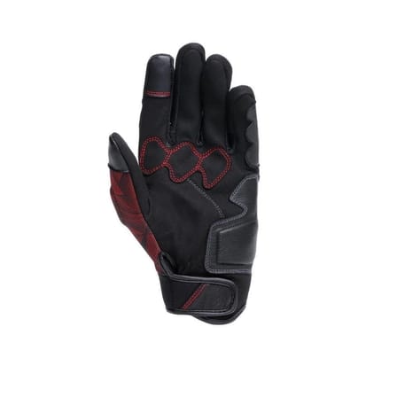 Dainese Ermex Black Red Lava Tekstil Korumalı Motosiklet Eldiven