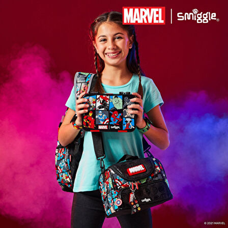 Smiggle - Marvel Çift Katlı Beslenme Çantası