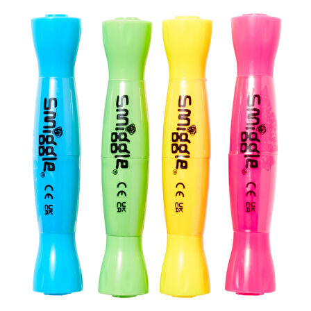Smiggle – Bon Bon Şeker Kokulu Fosforlu Kalem Paketi X4