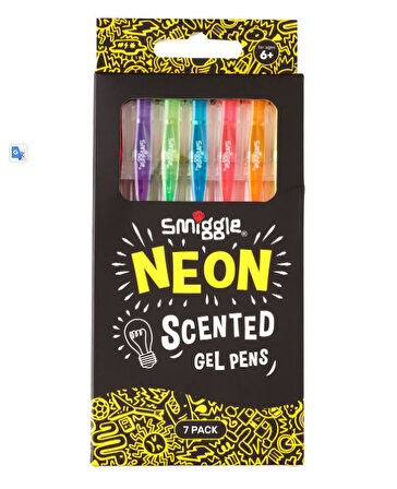 Smiggle - Neon Kokulu Jel Kalemler X7