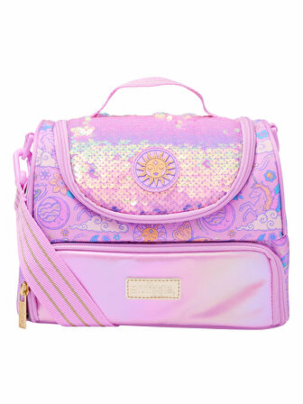 Smiggle - Cosmos Askılı Büyük İkili Beslenme Çantası
