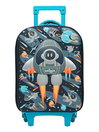 Smiggle - Blast Off Junior Anaokulu ve Kreş Çekçekli Valiz