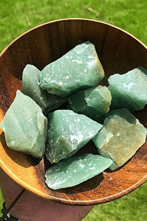 Sertifikalı Ham Doğal Aventurin Taşı Kütle (4-5 Cm)