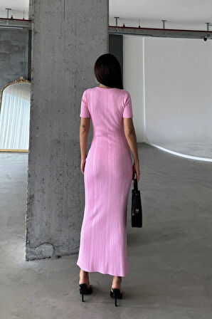 Düz Formlu Triko Maxi Elbise DNV-000134