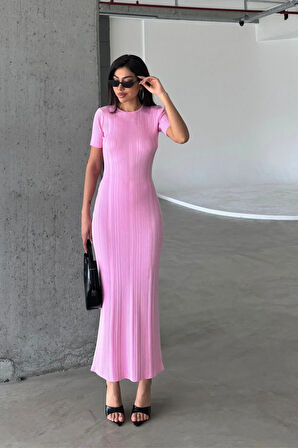 Düz Formlu Triko Maxi Elbise DNV-000134