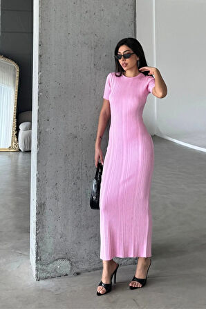 Düz Formlu Triko Maxi Elbise DNV-000134