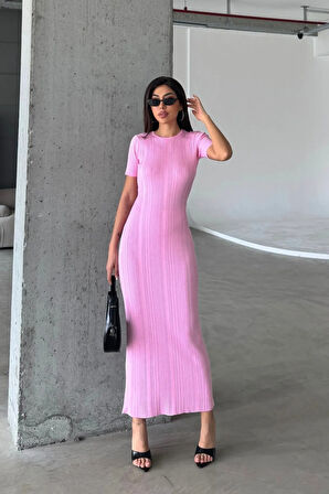 Düz Formlu Triko Maxi Elbise DNV-000134