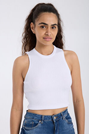 Ribanalı Fit Crop Atlet DNV-000135