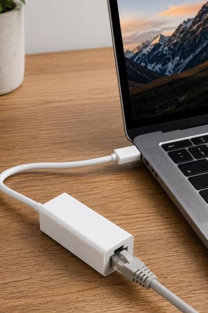 Premium Ofis Masaüstü İletişim Ethernet Dönüştürücü USB 2.0 Çevirici Adaptörü YD75 Beyaz