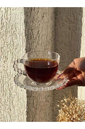 Çay Fincanı Cam Boncuk 6 Lı