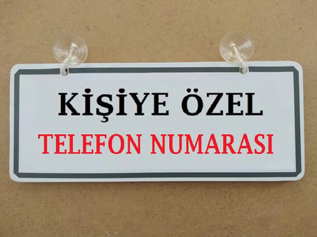 KİŞİYE ÖZEL DEKOR LEVHA VANTUZLU (26x11cm) İSİMLİK, DEKOR PLAKA, ASMA TABELA, NUMARATÖR