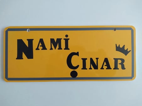 KİŞİYE ÖZEL DEKOR LEVHA VANTUZLU (26x11cm) İSİMLİK, DEKOR PLAKA, ASMA TABELA, NUMARATÖR