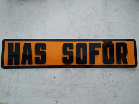 KİŞİYE ÖZEL DEKOR PLAKA SARI (52x11,5cm) Cam İçi Dekor LEVHA, DEKOR PLAKA