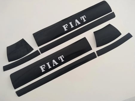 FİAT TOFAŞ FAR STİCKER SİYAH (8 parça) FAR ALT ÜST ÇITASI, FAR KAŞI SLX TOFAŞ, DOĞAN, ŞAHİN, KARTAL