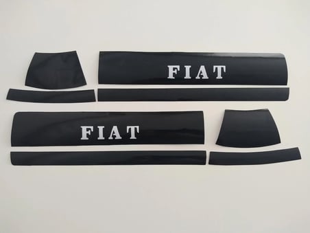 FİAT TOFAŞ FAR STİCKER SİYAH (8 parça) FAR ALT ÜST ÇITASI, FAR KAŞI SLX TOFAŞ, DOĞAN, ŞAHİN, KARTAL