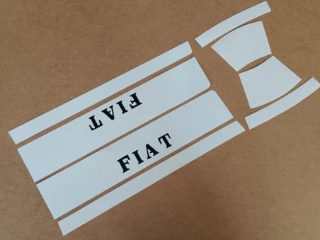 FİAT TOFAŞ FAR STİCKER BEYAZ (8 parça) FAR ALT ÜST ÇITASI, FAR KAŞI SLX TOFAŞ, DOĞAN, ŞAHİN, KARTAL