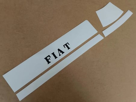 FİAT TOFAŞ FAR STİCKER BEYAZ (8 parça) FAR ALT ÜST ÇITASI, FAR KAŞI SLX TOFAŞ, DOĞAN, ŞAHİN, KARTAL