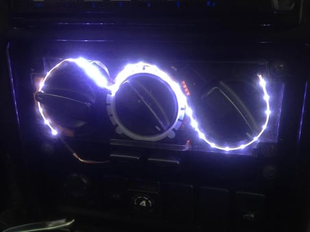 VOLKSWAGEN POLO GÖSTERGE AYDINLATMA LEDİ 30cm (BEYAZ) KALORİFER PANELİ LEDİ, BEYAZ GÖSTERGE ŞERİDİ