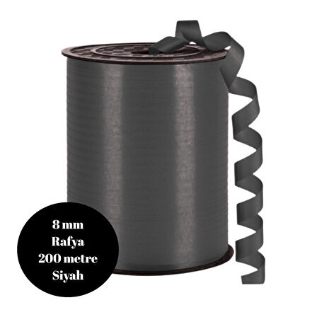 Rafya 8mm 200 metre Siyah