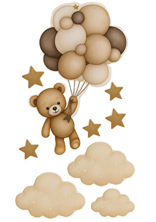 Yenilebilir Şekerli Kağıt Baskısı Cupcake ve Pasta Resim Baskı Ayıcık Temalı 34