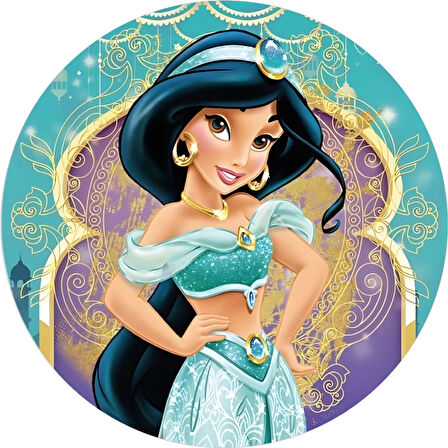 Yenilebilir Yuvarlak Pasta Resim Baskısı 20 cm Şekerli Kağıt Moana Temalı 31