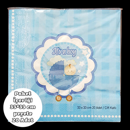 It's a Boy Peçete 33*33 cm 20 Adet