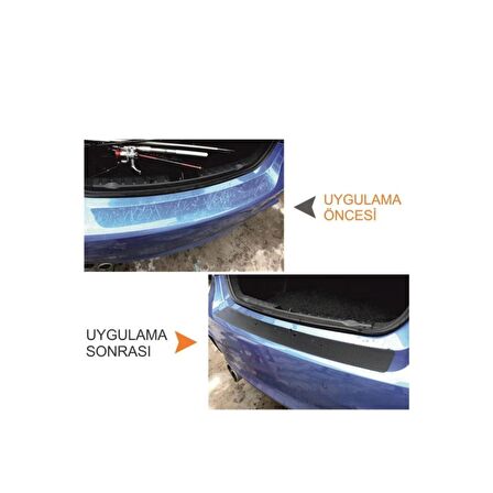 Honda Hrv İçin Uyumlu Aksesuar Oto Bagaj Ve Kapı Eşiği Sticker Seti Karbon