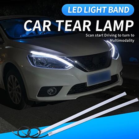 Deniztuning Hyundai İ20 UYUMLU Gündüz Ledi, Far Üstü Altı Kayar Led 60 cm Selamlamalı Model