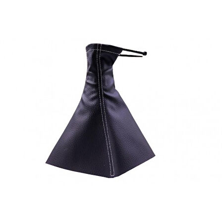 Ford Courier 2010-2018 Uyumlu Vites Körüğü Siyah Deri Gri Dikiş