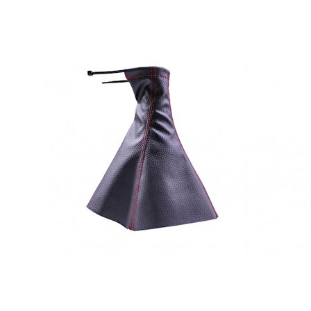 Renault Clio 4 2012-2019 Uyumlu Vites Körüğü Siyah Deri Kırmızı Dikiş