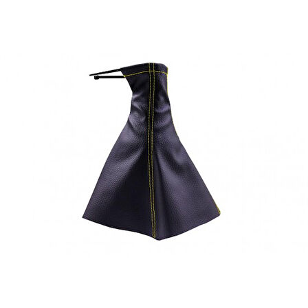 Mitsubishi L200 2010-2015 Uyumlu Vites Körüğü Siyah Deri Sarı Dikiş