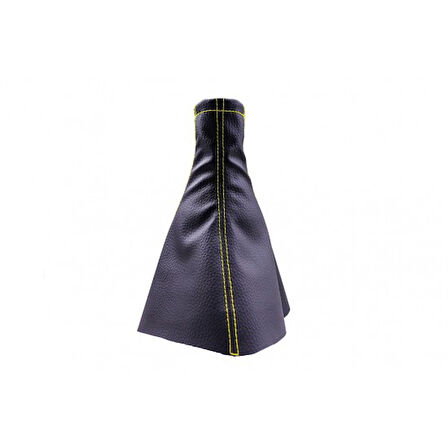 Volvo V40   (1995-2004) Uyumlu Vites Körüğü Siyah Deri Sarı Dikiş