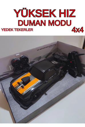 1:16 Ölçek 2.4Ghz Uzaktan Kumandalı Full Fonksiyon Şarjlı Dodge Challenger Görünümlü Drift Araba