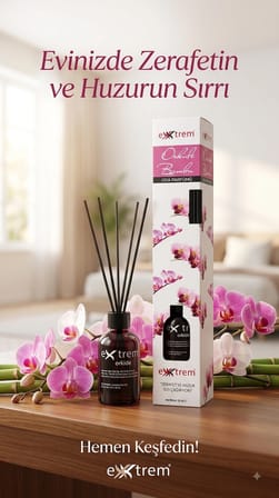 Orkide Kokulu Bambu Çubuklu Oda Kokusu 50 ml