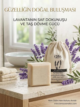 Lavantalı Taş Dövme Sabun