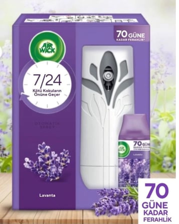 DOFİX Air Wick Freshmatic Otomatik Sprey & Lavanta Yedek Sprey Oda Kokusu Kiti