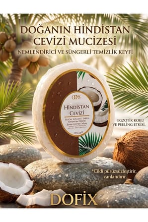 Hindistan Cevizli Doğal Süngerli Sabun