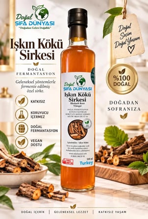 IŞKIN KÖKÜ SİRKESİ DOĞAL FERMANTASYON 500 ML