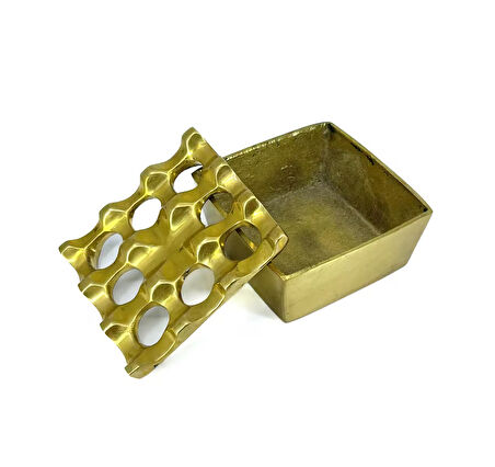 Pirinç Döküm Küllük Kare - 7,5 cm x 7,5 cm