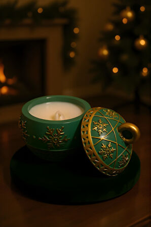 Kış Işıltısı Seti ( Üçlü Mum Seti )