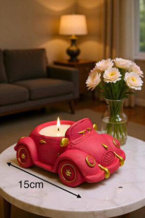 Nostaljik Araba Mum - Kırmızı