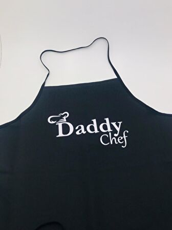 Mutfak Önlüğü - Daddy Chef - Siyah