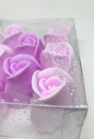 Kokulu Süs Sabun - Gül 8 Adet ( Kutu 13cm*10cm ) - Gül 5cm