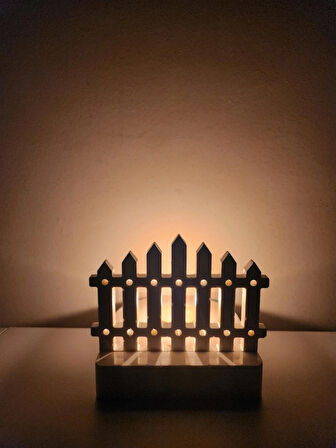 BAHÇE ÇİTİ TEALIGHT ŞAMDAN SETİ ( KIRILMAZ )