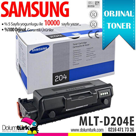 Samsung MLT-D204E / Pro Xpress M3325 / M3375 M3825 / M3875 / M4025 / M4075 Orjinal Toner 10K