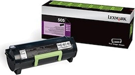 Lexmark 505X 50F5X00 Siyah Yüksek Kapasite Toner-Ms410 / Ms510 / Ms610