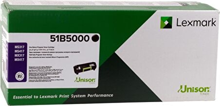 Lexmark Ms317-Mx317-Ms417-Mx417 Siyah Toner 51B5000