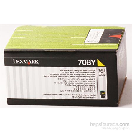 Lexmark Cs310-Cs410 (70C80y0) 1.000Syf. Sarı Toner