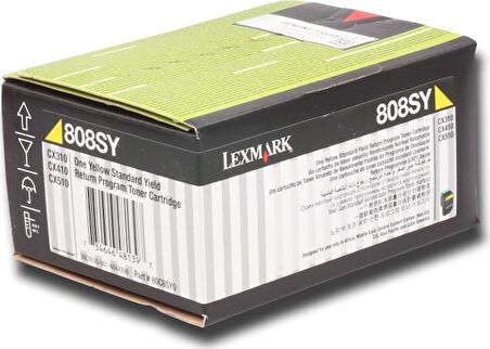Lexmark Cx310-Cx410 80C80Y0 1.000 Sayfa Sarı Toner