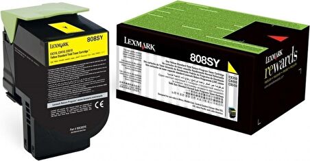 Lexmark CX410-80C8SY0 Sarı Toner Yüksek Kapasiteli